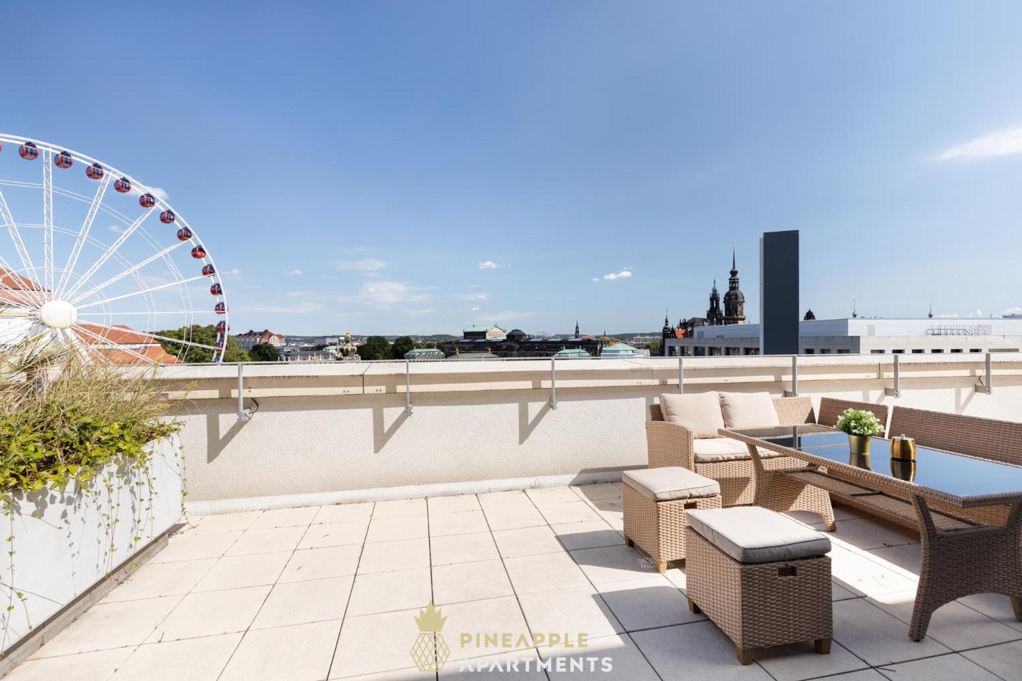 Pineapple Apartments Penthouse Am Zwinger - 162 Qm - 1X Free Parking Dresden Exterior foto